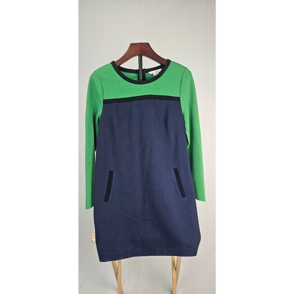 Boden Women's Colorblock Ponte Dress Green/Navy – UK 12R / US 8R - Picture 1 of 4